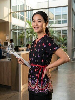 Cherokee Scrub Top – V-Neck‎ – Women